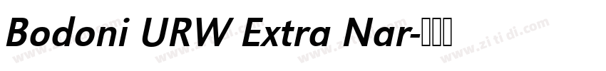 Bodoni URW Extra Nar字体转换